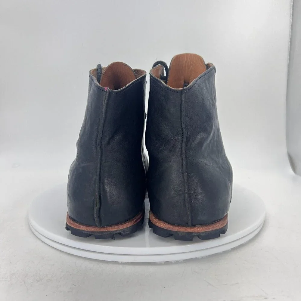 Cliff Dweller Boxer Women Size EU 42 US 12 Black Leather Vibram Cap Toe Boot